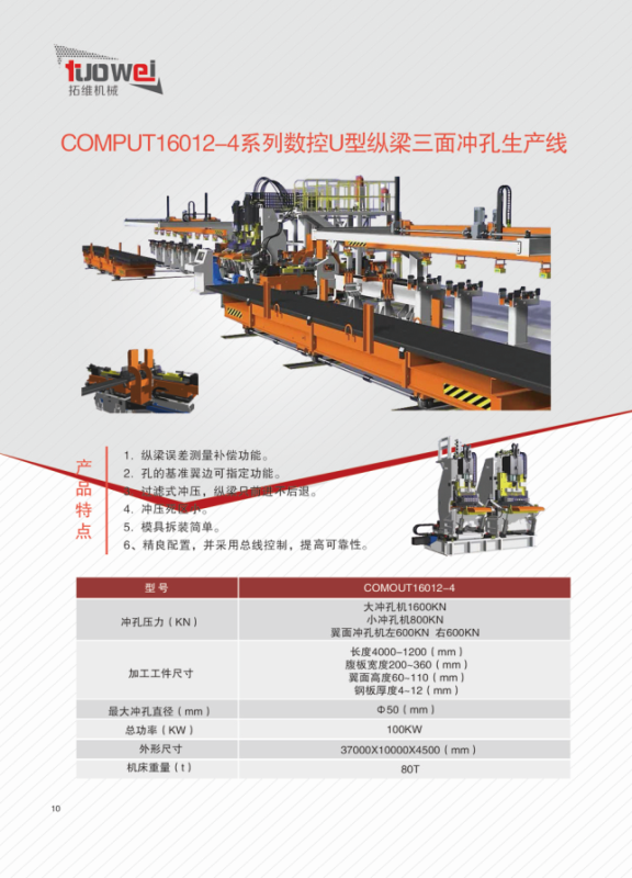 山東拓維機(jī)械制造有限公司，汽車(chē)大梁沖，汽車(chē)小梁沖，鋼模板沖孔，鋼模板加工設(shè)備，汽車(chē)橫梁沖，數(shù)控平板沖孔機(jī)，中厚板數(shù)控沖床，數(shù)控沖鉆復(fù)合機(jī)，汽車(chē)縱梁沖，縱梁自動(dòng)化生產(chǎn)線，中厚板沖割復(fù)合機(jī)，平地機(jī)刀片沖鉆生產(chǎn)線